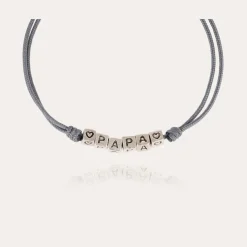 Bracelet Papa argenté