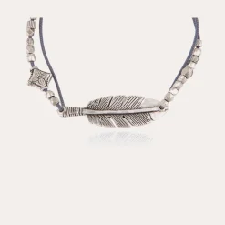 Bracelet Penna grand modèle argenté