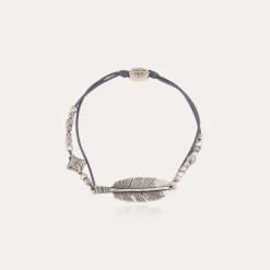 Bracelet Penna grand modèle argenté