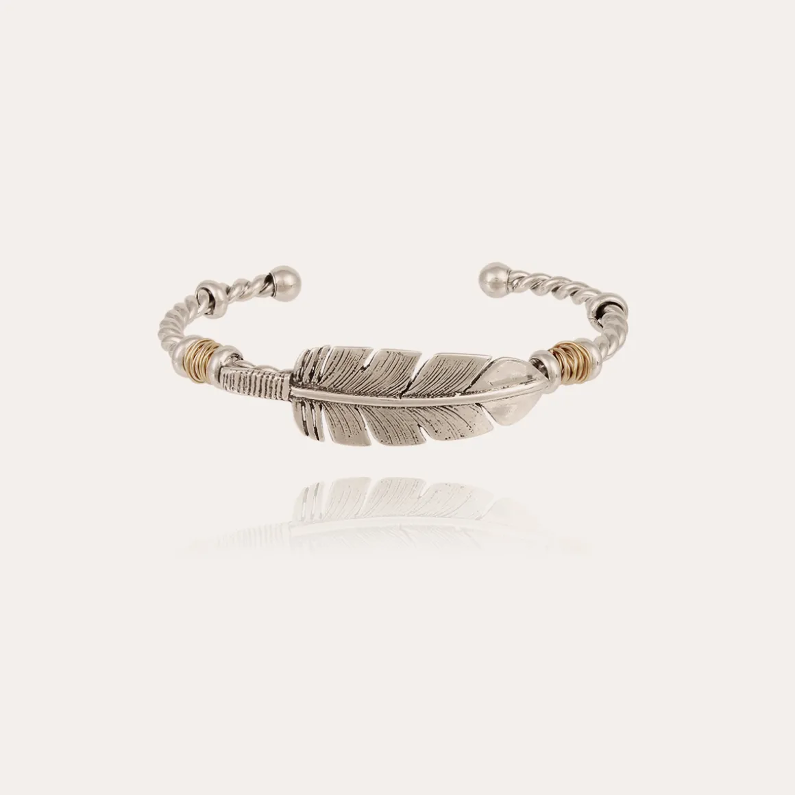 Bracelet Penna jonc grand modèle bicolore