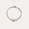 Bracelet Platine grand modèle argenté
