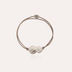 Bracelet Platine grand modèle argenté
