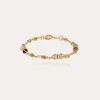 Bracelet Pompadour strass doré