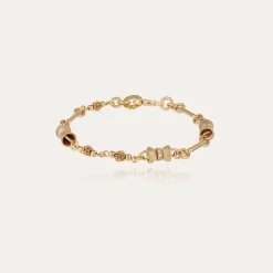 Bracelet Pompadour strass doré
