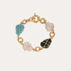 Bracelet Rainbow multi doré