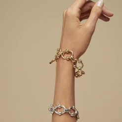 Bracelet rivage argenté - Malachite