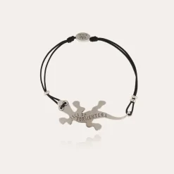 Bracelet Salamandre grand modèle argenté