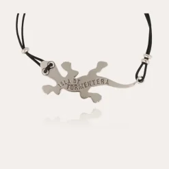 Bracelet Salamandre grand modèle argenté