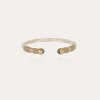 Bracelet Sari Bis acétate doré - Ivoire