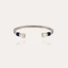 Bracelet Sari grand modèle argenté