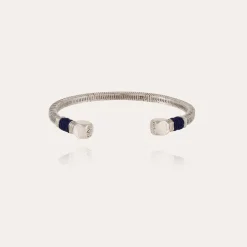 Bracelet Sari grand modèle argenté