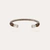 Bracelet Sari grand modèle argenté