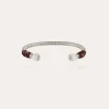 Bracelet Sari grand modèle argenté