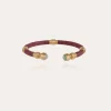 Bracelet Sari raphia acétate doré
