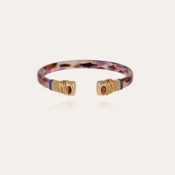 Bracelet Sarina bis acétate doré - Violet