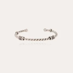 Bracelet Torsade grand modèle argenté