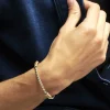 Bracelet Torsade grand modèle bicolore