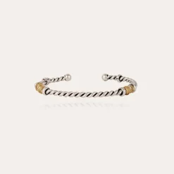 Bracelet Torsade grand modèle bicolore