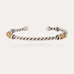 Bracelet Torsade grand modèle bicolore