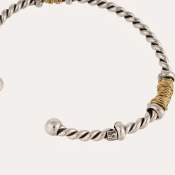 Bracelet Torsade grand modèle bicolore
