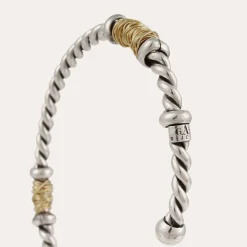 Bracelet Torsade grand modèle bicolore