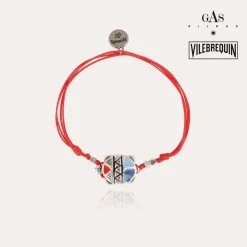 Bracelet Tortue émail Vilebrequin grand modèle argenté