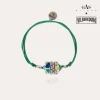 Bracelet Tortue émail Vilebrequin grand modèle argenté