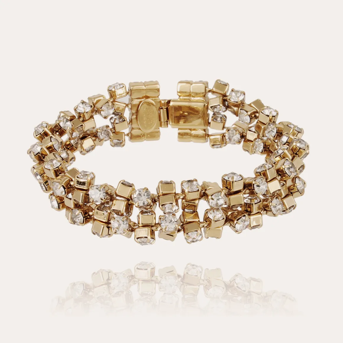 Bracelet Trevise double doré