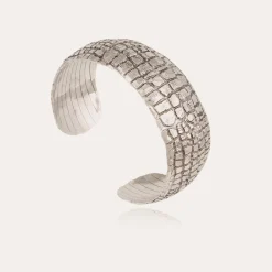 Bracelet Wild grand modèle argenté