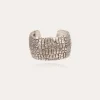 Bracelet Wild très grand modèle argenté