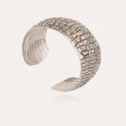 Bracelet Wild très grand modèle argenté