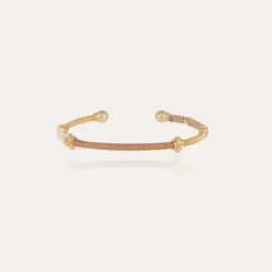 Bracelet Zanzifull jonc strass doré