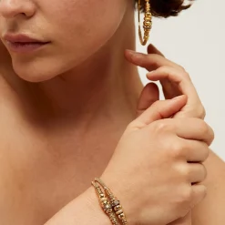 Bracelet Zizanie strass doré