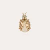 Broche Coccinelle dorée