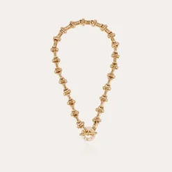 Collier Adrian acétate doré - Ivoire