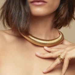 Collier Aida petit modèle doré