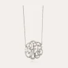 Collier Arabesque grand modèle argenté