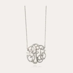 Collier Arabesque grand modèle argenté
