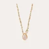 Collier Billy doré - Nacre blanche