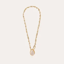 Collier Billy doré - Nacre blanche