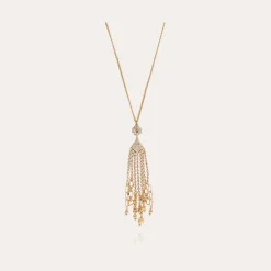 Collier Grace strass doré