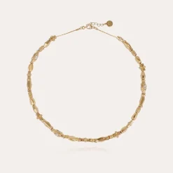 Collier Kali strass doré