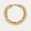 Collier Kamae 3 rangs doré