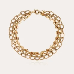 Collier Kamae 3 rangs doré