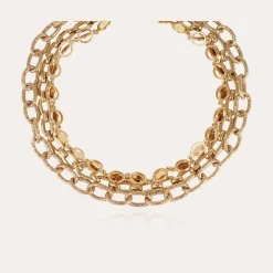 Collier Kamae 3 rangs doré