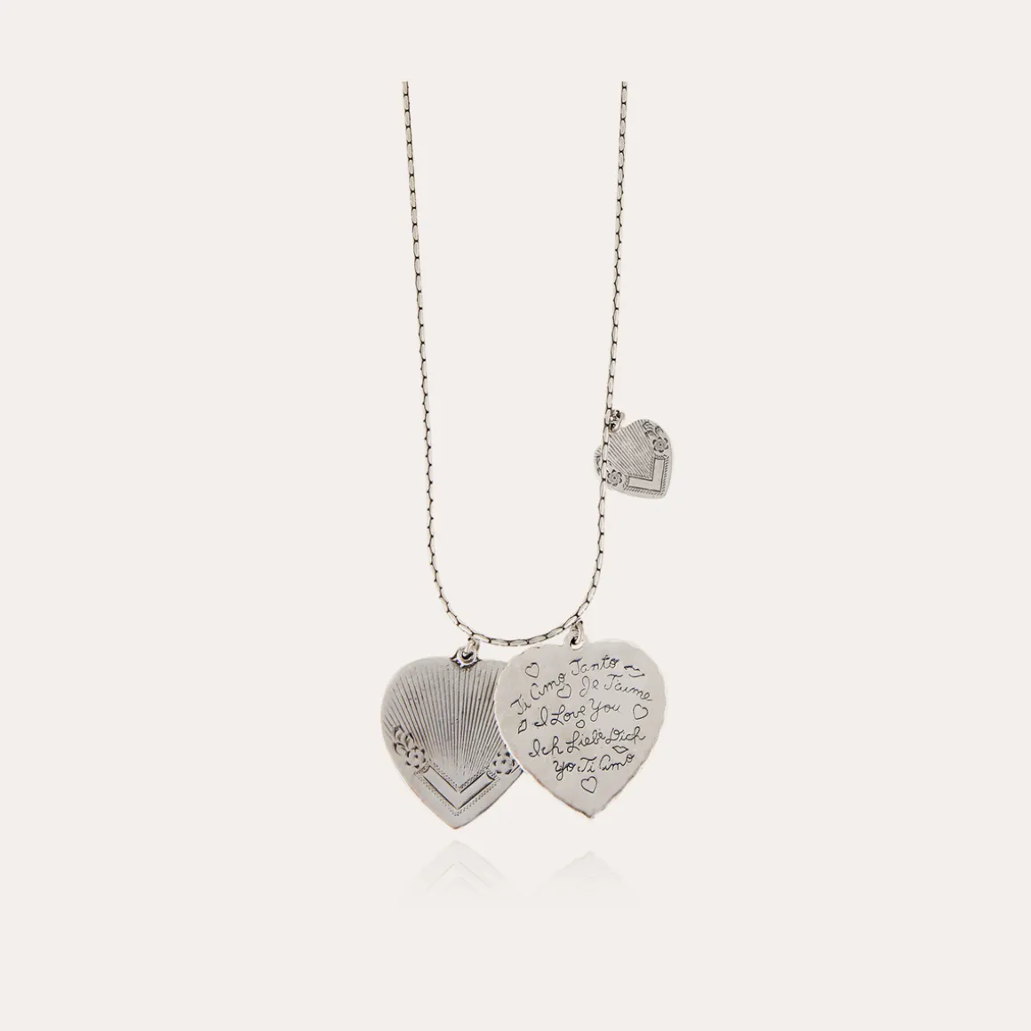 Collier Love argenté