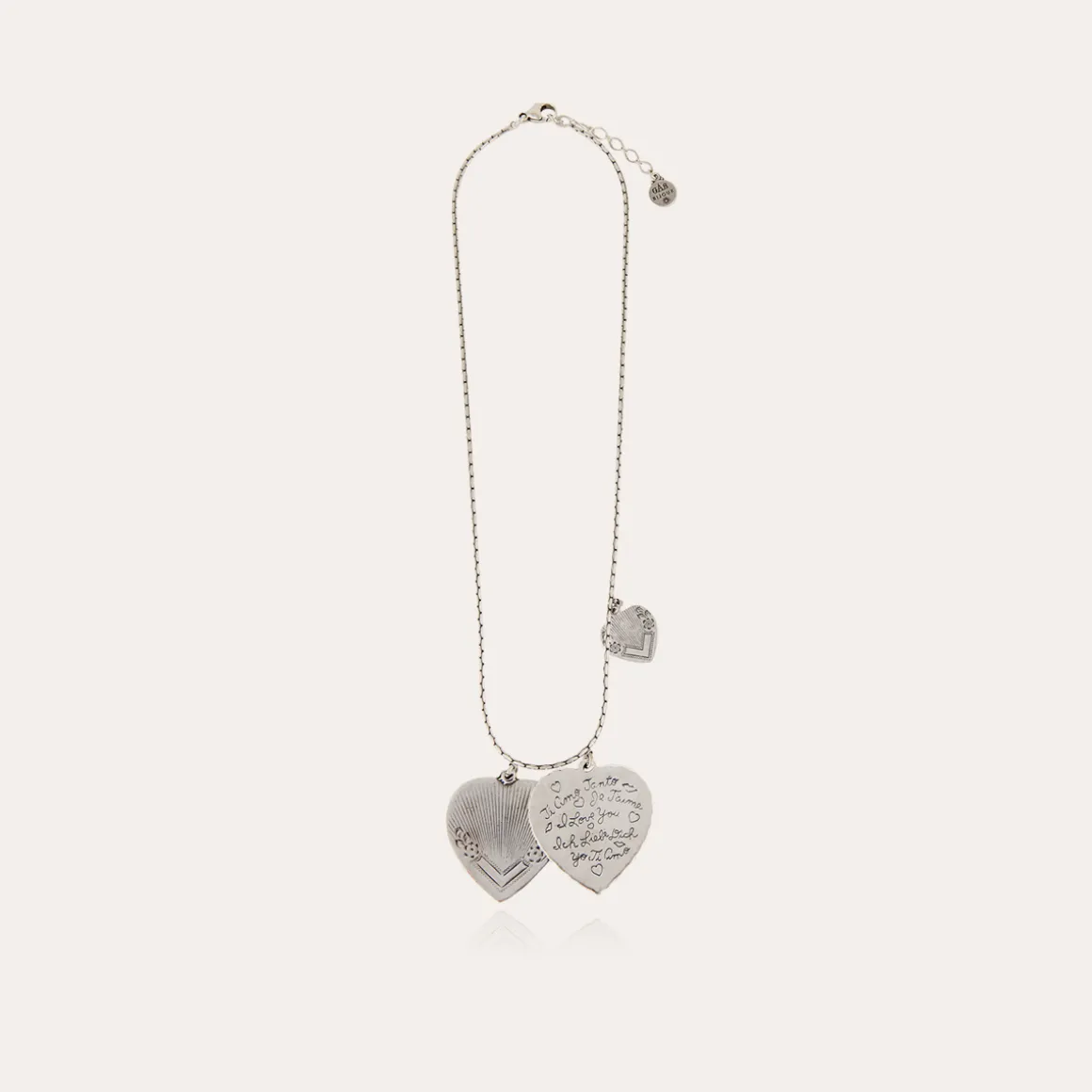Collier Love argenté