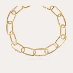 Collier Maille Ovale grand modèle doré