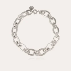 Collier Maille Ovale moyen modèle argenté