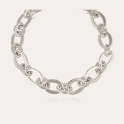 Collier Maille Ovale moyen modèle argenté